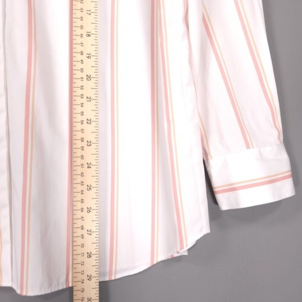 LAFAYETTE 148 NEW YORK‎ Women’s Velma LS Skylark Striped Button-Front MEDIUM - Picture 6 of 11